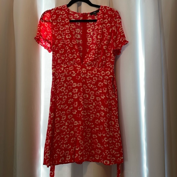 Lulus Garden Explorer Red Floral Print Mini Dress - Picture 4 of 6